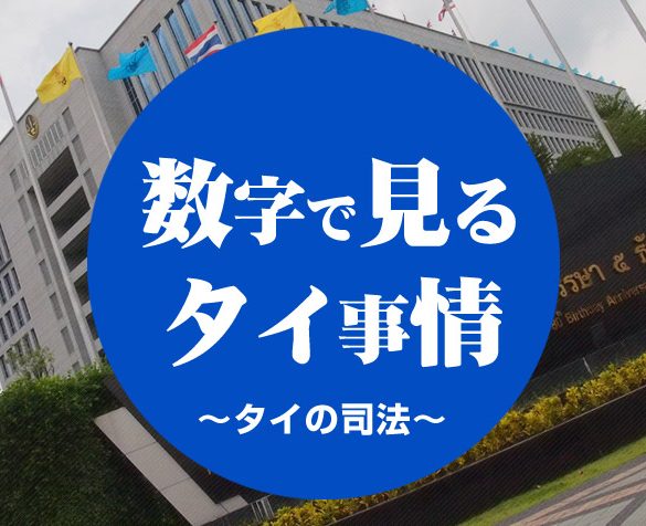 数字で見るタイ事情〜タイの司法〜