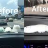 車に飾っておいたゴム製の人形が暑さで溶ける　©posttoday